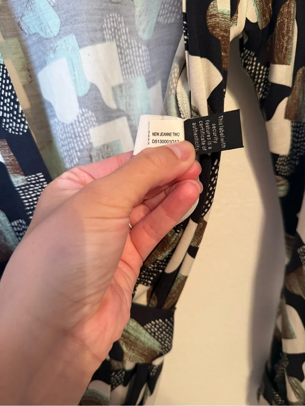 Diane Von Furstenberg 100% Silk New Jeanne 2‎ Dress in Grand Piano Jade Print
